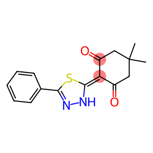 2-[(2,3-Dihydro-5-phenyl-1,3,4-thiadiazol)-2-ylidene]-5,5-dimethylcyclohexane-1,3-dione