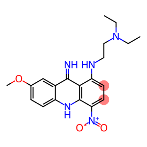 9,10-Dihydro-9-imino-7-methoxy-4-nitro-N-[2-(diethylamino)ethyl]acridin-1-amine