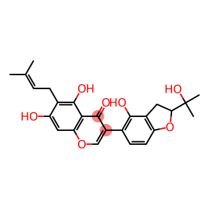 5,7-Dihydroxy-6-(3-methyl-2-butenyl)-3-[[2,3-dihydro-2-(1-methyl-1-hydroxyethyl)-4-hydroxybenzofuran]-5-yl]-4H-1-benzopyran-4-one