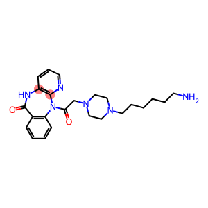 5,11-Dihydro-11-[[4-(6-aminohexyl)-1-piperazinyl]acetyl]-6H-pyrido[2,3-b][1,4]benzodiazepin-6-one