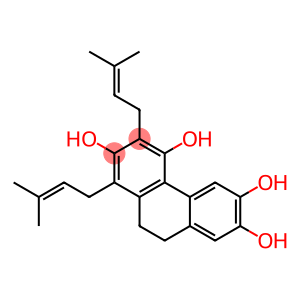 9,10-Dihydro-1,3-bis(3-methyl-2-butenyl)phenanthrene-2,4,6,7-tetrol