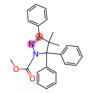 4,5-Dihydro-4,4-dimethyl-3,5,5-triphenyl-1H-pyrazole-1-carboxylic acid methyl ester