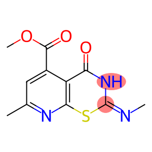 3,4-Dihydro-7-methyl-2-(methylimino)-4-oxo-2H-pyrido[3,2-e][1,3]thiazine-5-carboxylic acid methyl ester