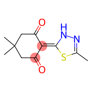 2-[(2,3-Dihydro-5-methyl-1,3,4-thiadiazol)-2-ylidene]-5,5-dimethylcyclohexane-1,3-dione