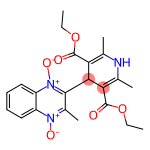 1,4-Dihydro-4-[[3-methylquinoxaline 1,4-dioxide]-2-yl]-2,6-dimethylpyridine-3,5-dicarboxylic acid diethyl ester