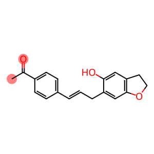 4'-[3-[(2,3-Dihydro-5-hydroxybenzofuran)-6-yl]-1-propenyl]acetophenone