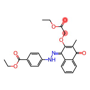 [[[1,4-Dihydro-1-[[[4-(ethoxycarbonyl)phenyl]amino]imino]-3-methyl-4-oxonaphthalen]-2-yl]oxy]acetic acid ethyl ester