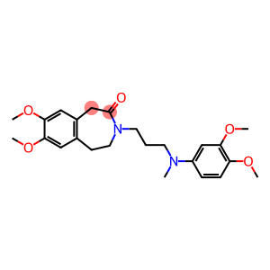 4,5-Dihydro-7,8-dimethoxy-3-[3-(N-methyl-3,4-dimethoxyphenylamino)propyl]-1H-3-benzazepin-2(3H)-one