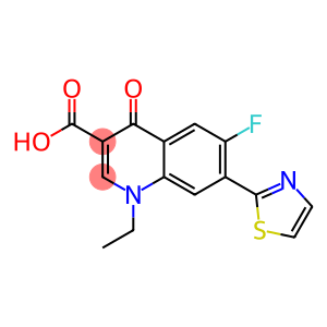 1,4-Dihydro-1-ethyl-4-oxo-6-fluoro-7-(thiazol-2-yl)quinoline-3-carboxylic acid