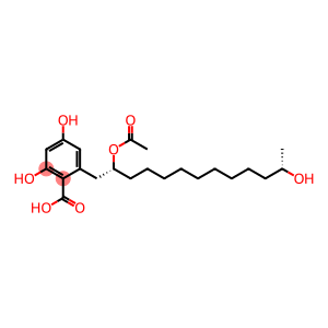 2,4-Dihydroxy-6-[(2R,12S)-2-acetoxy-12-hydroxytridecyl]benzoic acid