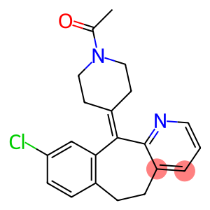 5,6-Dihydro-11-(1-acetyl-4-piperidinylidene)-9-chloro-11H-benzo[5,6]cyclohepta[1,2-b]pyridine