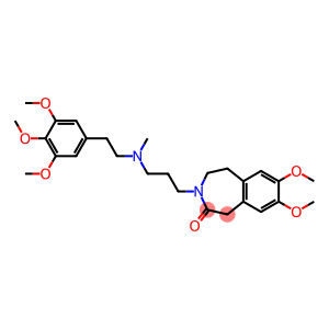 4,5-Dihydro-7,8-dimethoxy-3-[3-[N-methyl-2-(3,4,5-trimethoxyphenyl)ethylamino]propyl]-1H-3-benzazepin-2(3H)-one