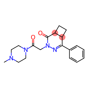 4,5-Dihydro-4,5-ethylene-6-phenyl-2-[2-oxo-2-(4-methylpiperazino)ethyl]pyridazin-3(2H)-one