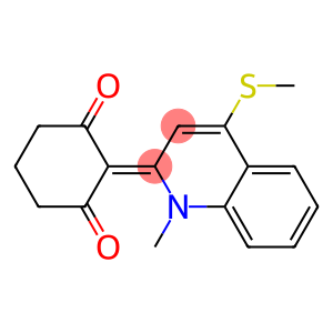 1,2-Dihydro-2-(2,6-dioxocyclohexan-1-ylidene)-1-methyl-4-(methylthio)quinoline