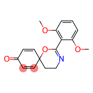 4',5'-Dihydro-2'-(2,6-dimethoxyphenyl)spiro[cyclohexa-2,5-diene-1,6'-[6H-1,3]oxazin]-4-one