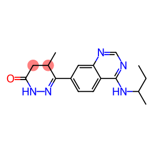 4,5-Dihydro-5-methyl-6-(4-sec-butylaminoquinazolin-7-yl)pyridazin-3(2H)-one