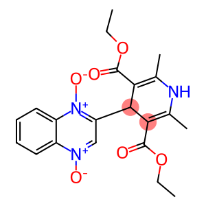 1,4-Dihydro-4-[[quinoxaline 1,4-dioxide]-2-yl]-2,6-dimethylpyridine-3,5-dicarboxylic acid diethyl ester