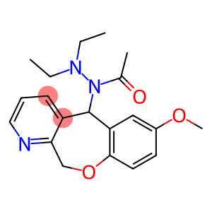 5,11-Dihydro-5-diethylaminoacetylamino-7-methoxy[1]benzoxepino[3,4-b]pyridine