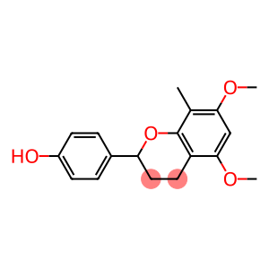 3,4-Dihydro-5,7-dimethoxy-8-methyl-2-(4-hydroxyphenyl)-2H-1-benzopyran