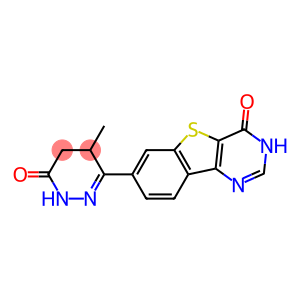 4,5-Dihydro-5-methyl-6-[(3,4-dihydro-4-oxo[1]benzothieno[3,2-d]pyrimidin)-7-yl]pyridazin-3(2H)-one