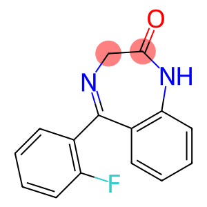 1,3-Dihydro-5-(2-fluorophenyl)-2H-1,4-benzodiazepin-2-one