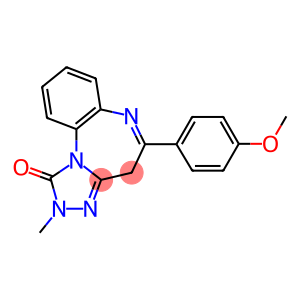 2,4-Dihydro-2-methyl-5-(4-methoxyphenyl)-1H-[1,2,4]triazolo[4,3-a][1,5]benzodiazepin-1-one