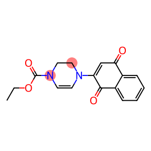 4-[(1,4-Dihydro-1,4-dioxonaphthalen)-2-yl]-1,2,3,4-tetrahydropyrazine-1-carboxylic acid ethyl ester