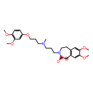 4,5-Dihydro-7,8-dimethoxy-3-[3-[N-methyl-3-(3,4-dimethoxyphenoxy)propylamino]propyl]-1H-3-benzazepin-2(3H)-one