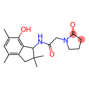 1-[2-[[(2,3-Dihydro-7-hydroxy-2,2,4,6-tetramethyl-1H-inden)-1-yl]amino]-2-oxoethyl]pyrrolidin-2-one