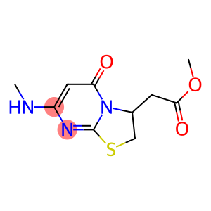 2,3-Dihydro-7-methylamino-5-oxo-5H-thiazolo[3,2-a]pyrimidine-3-acetic acid methyl ester