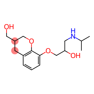 3,4-Dihydro-8-[2-hydroxy-3-[isopropylamino]propoxy]-2H-1-benzopyran-3-methanol