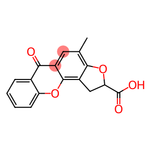 1,2-Dihydro-4-methyl-6-oxo-6H-furo[2,3-c]xanthene-2-carboxylic acid