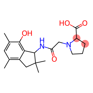 1-[2-[[(2,3-Dihydro-7-hydroxy-2,2,4,6-tetramethyl-1H-inden)-1-yl]amino]-2-oxoethyl]pyrrolidine-2-carboxylic acid