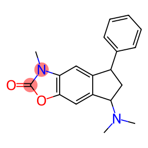 6,7-Dihydro-7-dimethylamino-3-methyl-5-phenyl-5H-indeno[5,6-d]oxazol-2(3H)-one