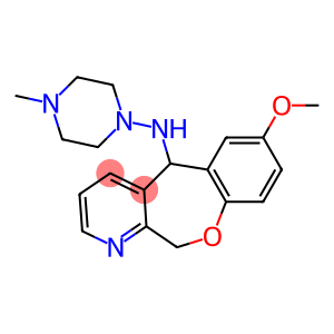 5,11-Dihydro-5-(4-methyl-1-piperazinylamino)-7-methoxy[1]benzoxepino[3,4-b]pyridine