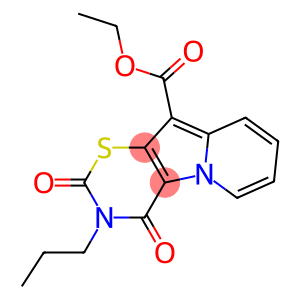 3,4-Dihydro-2,4-dioxo-3-propyl-2H-1,3-thiazino[6,5-b]indolizine-10-carboxylic acid ethyl ester