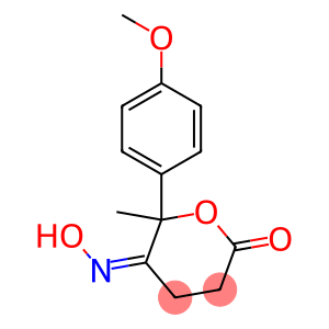 3,6-Dihydro-5-hydroxyimino-6-(4-methoxyphenyl)-6-methyl-2H-pyran-2(4H)-one