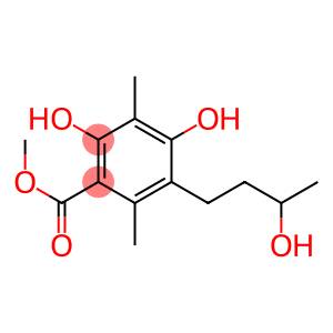 2,4-Dihydroxy-5-(3-hydroxybutyl)-3,6-dimethylbenzoic acid methyl ester