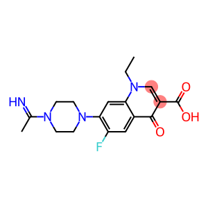 1,4-Dihydro-1-ethyl-6-fluoro-7-[4-(1-iminoethyl)piperazin-1-yl]-4-oxoquinoline-3-carboxylic acid