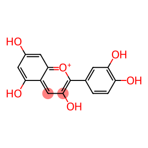 2-(3,4-Dihydroxyphenyl)-3,5,7-trihydroxychromenylium