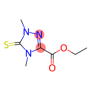 4,5-Dihydro-5-thioxo-1,4-dimethyl-1H-1,2,4-triazole-3-carboxylic acid ethyl ester