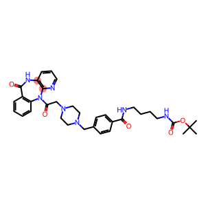 5,11-Dihydro-11-[[4-[4-[4-(tert-butoxycarbonylamino)butylaminocarbonyl]benzyl]-1-piperazinyl]acetyl]-6H-pyrido[2,3-b][1,4]benzodiazepin-6-one