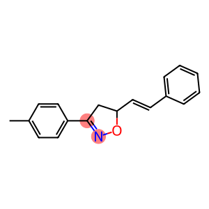 4,5-Dihydro-3-(4-methylphenyl)-5-(2-phenylethenyl)isoxazole