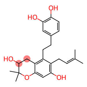 5-(3,4-Dihydroxyphenethyl)-2,2-dimethyl-6-(3-methyl-2-butenyl)chroman-3,7-diol