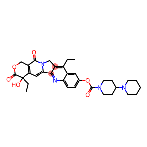 4,12-Dihydro-4,11-diethyl-4-hydroxy-9-[4-(1-piperidinyl)-1-piperidinylcarbonyloxy]-1H-pyrano[3',4':6,7]indolizino[1,2-b]quinoline-3,14-dione