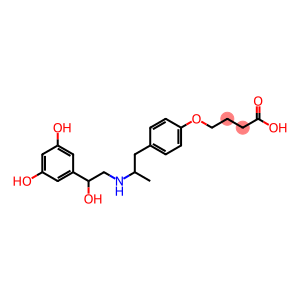 4-[4-[2-[[2-(3,5-Dihydroxyphenyl)-2-hydroxyethyl]amino]propyl]phenoxy]butyric acid