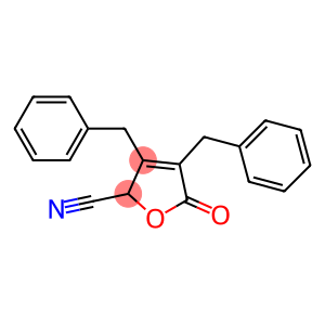 2,5-Dihydro-3-benzyl-4-benzyl-5-oxo-2-furancarbonitrile