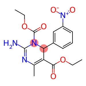 3,4-Dihydro-2-amino-4-(3-nitrophenyl)-6-methylpyrimidine-3,5-dicarboxylic acid diethyl ester