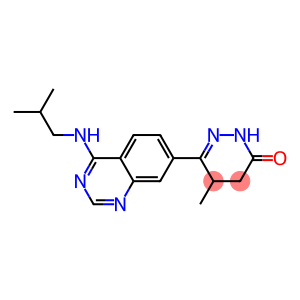 4,5-Dihydro-5-methyl-6-(4-isobutylaminoquinazolin-7-yl)pyridazin-3(2H)-one