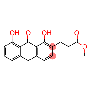 1,8-Dihydroxy-9,10-dihydro-9-oxoanthracene-2-propanoic acid methyl ester